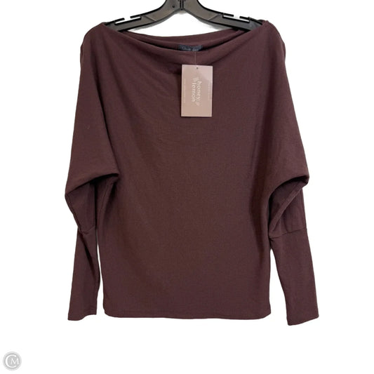 Top Long Sleeve Basic By Charlotte Avery In Purple, Size: S