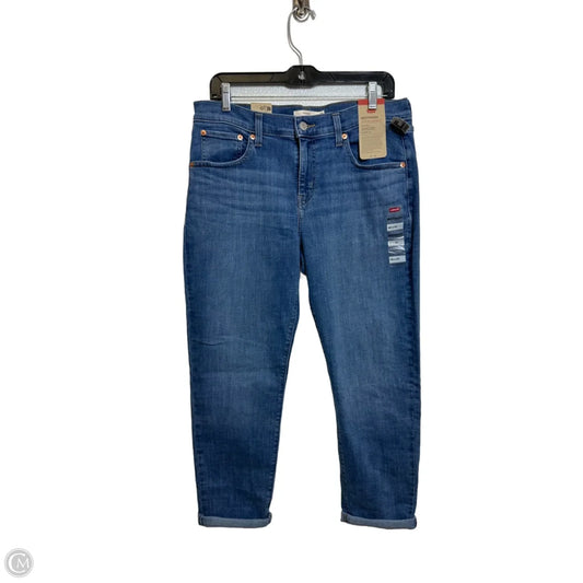 Jeans Boyfriend By Levis In Blue Denim, Size: 10