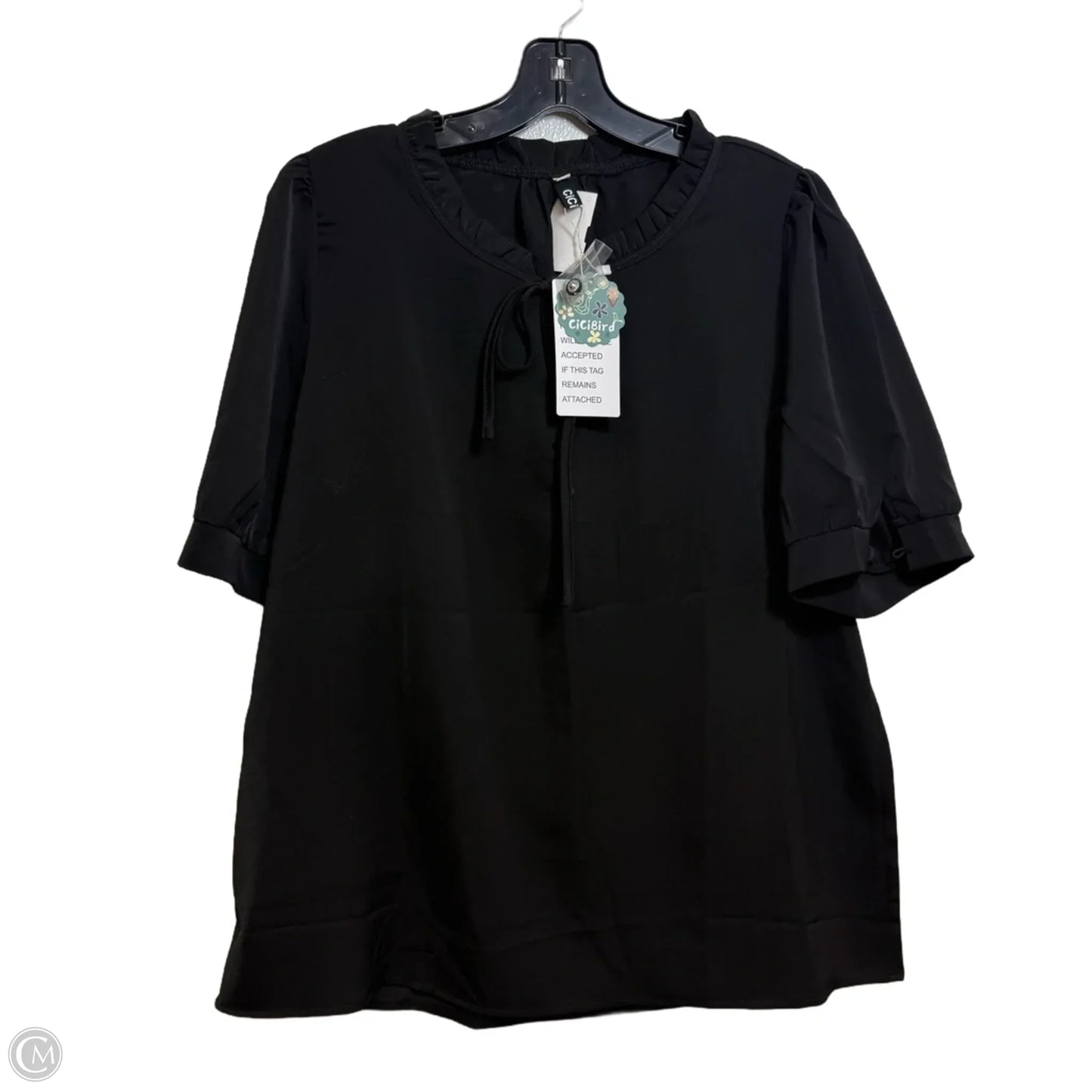Top Short Sleeve Basic By Clothes Mentor In Black, Size: Xl