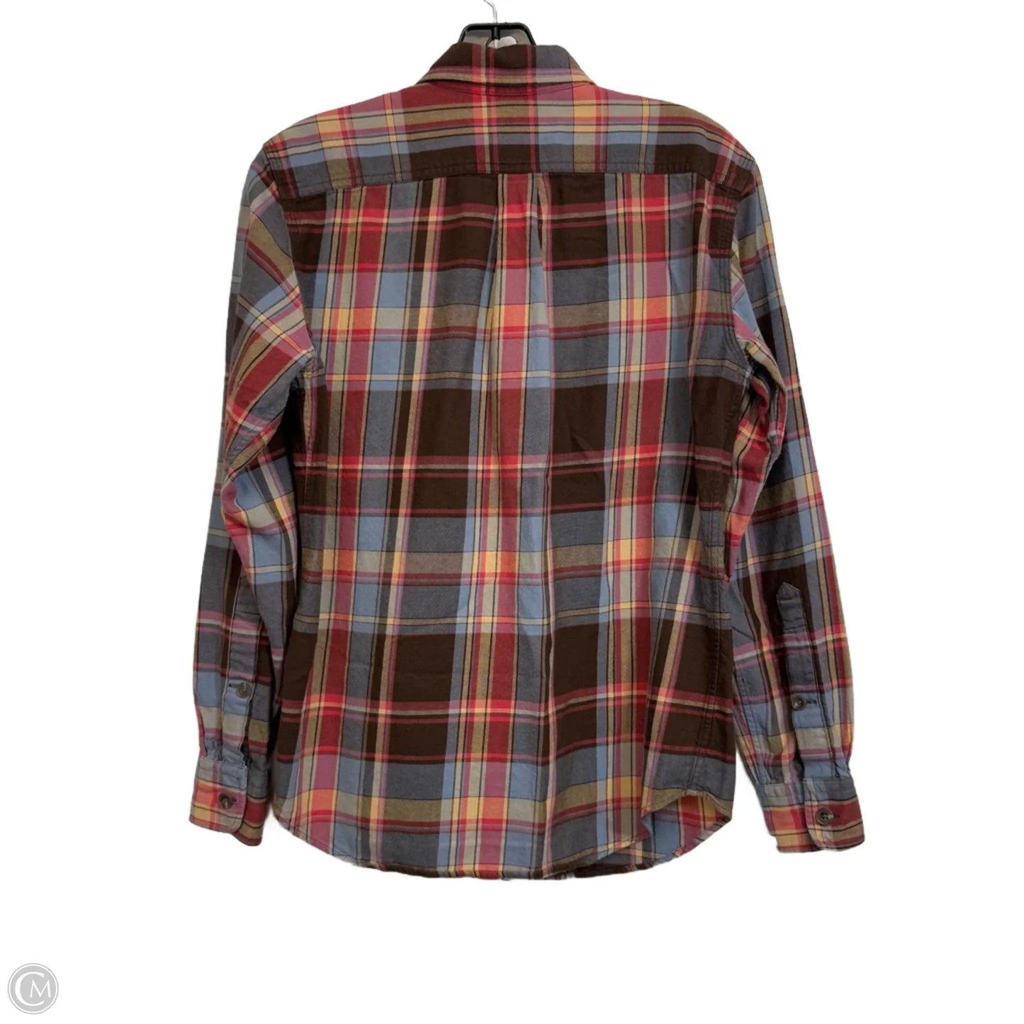 Top Long Sleeve Basic By Ralph Lauren In Plaid Pattern, Size: S
