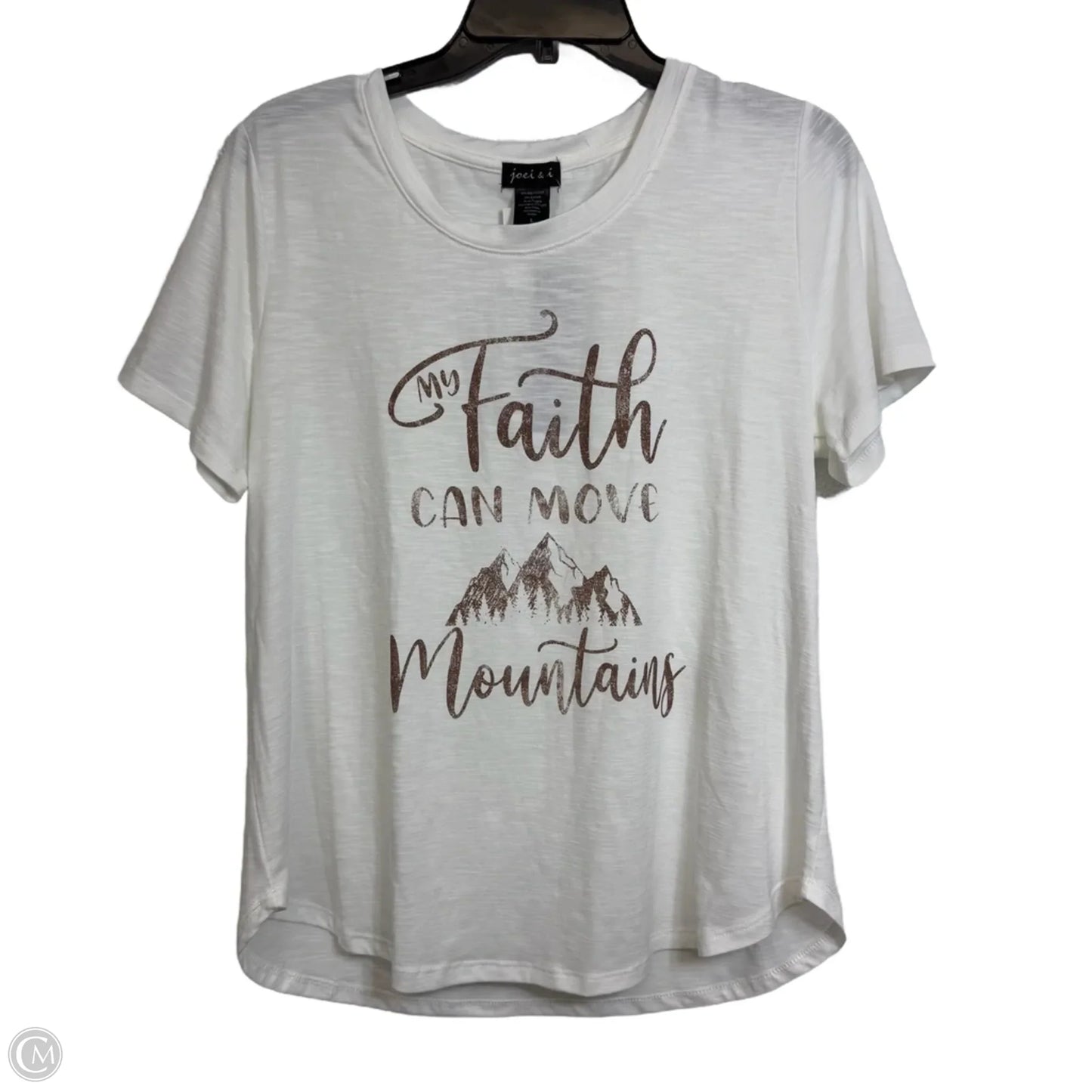 Top Short Sleeve Basic By Clothes Mentor In White, Size: L