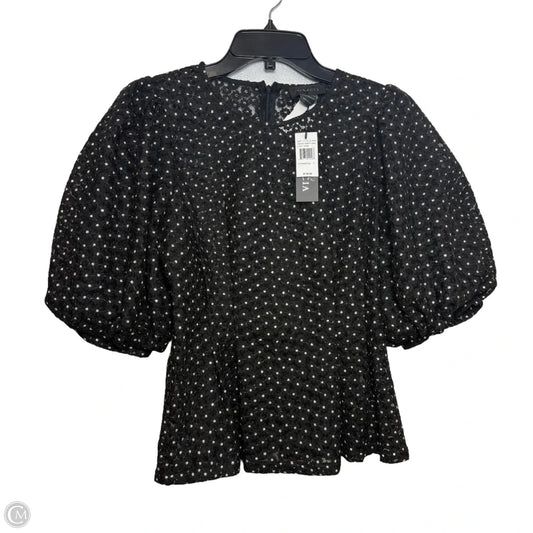 Top Short Sleeve Basic By Gracia In Black, Size: S
