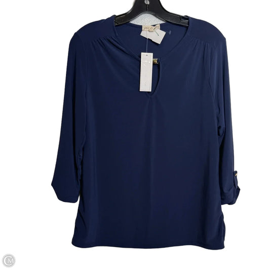 Top Long Sleeve Basic By Clothes Mentor In Blue, Size: M