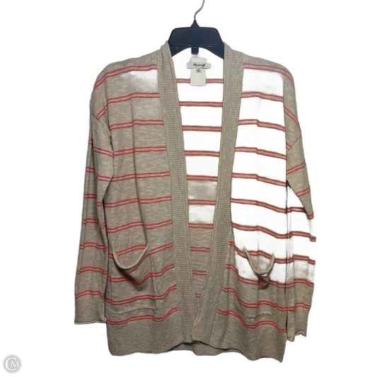 Cardigan By Madewell In Orange & Tan, Size: Xs
