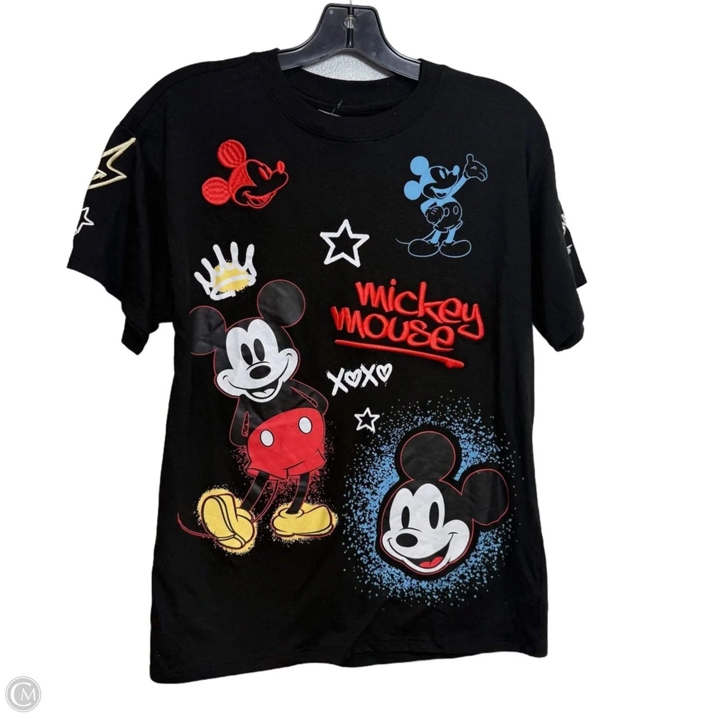 Top Short Sleeve Basic By Disney In Black, Size: Xs