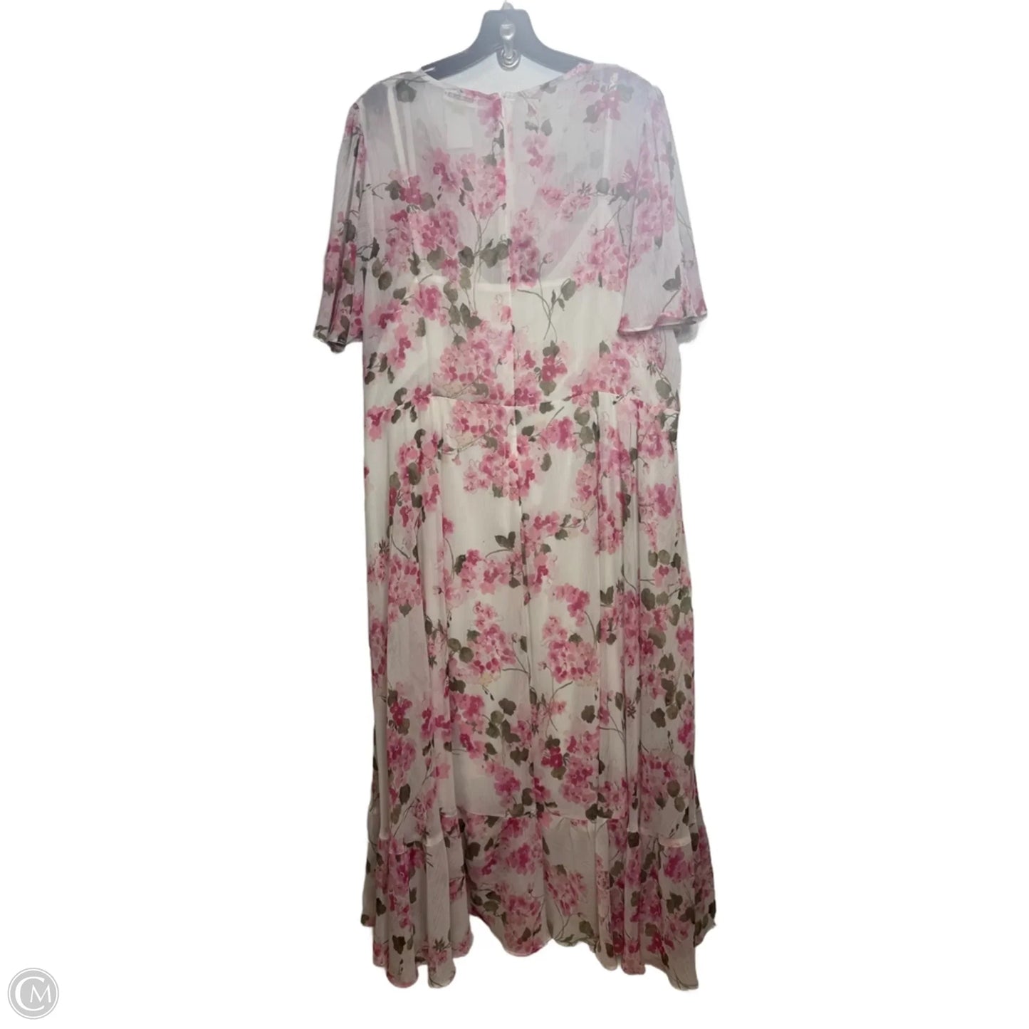 Dress Casual Maxi By Calvin Klein In Floral Print, Size: 18