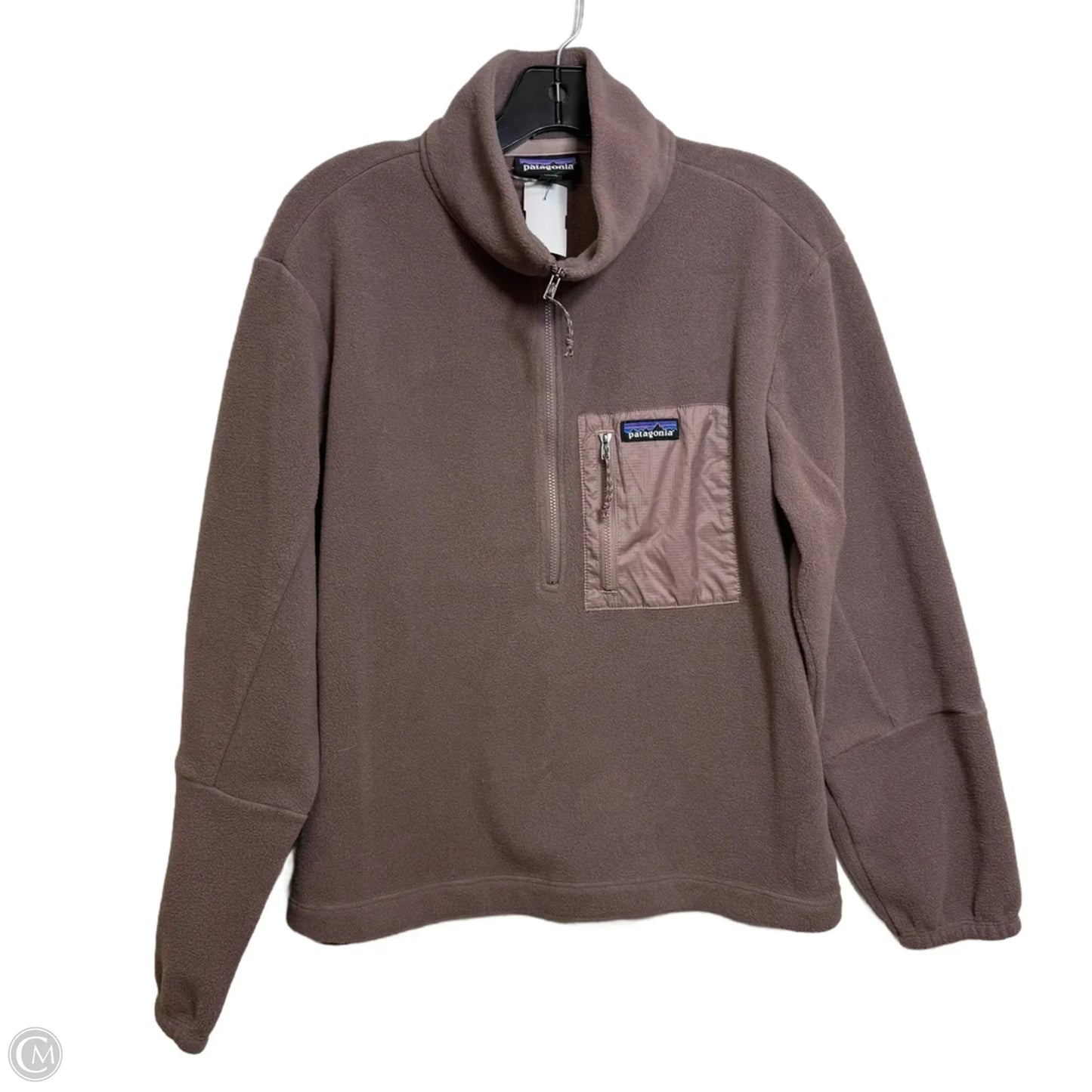 Sweatshirt Collar By Patagonia In Brown, Size: M