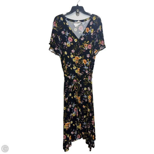 Dress Casual Maxi By Loft In Floral Print, Size: 2x