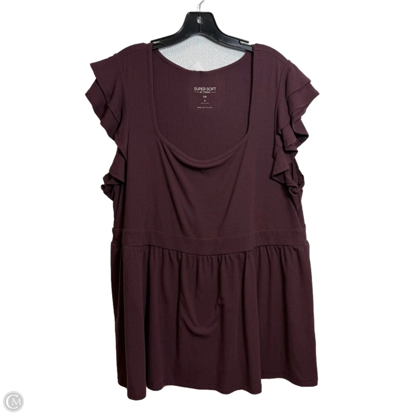 Top Short Sleeve Basic By Torrid In Mauve, Size: 3x