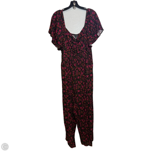 Jumpsuit By Torrid In Floral Print, Size: 3x