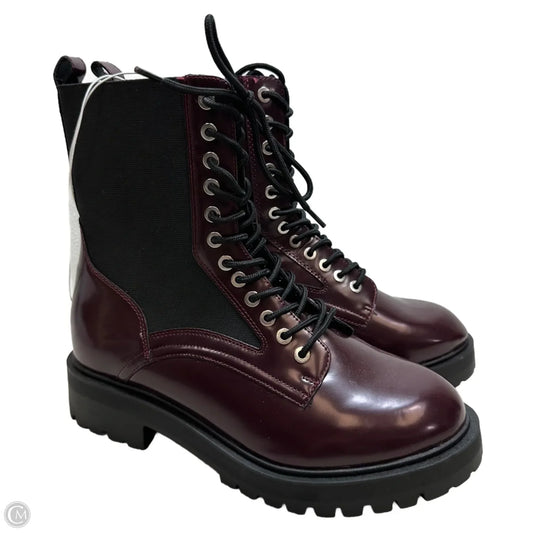 Boots Combat By Torrid In Maroon, Size: 9.5