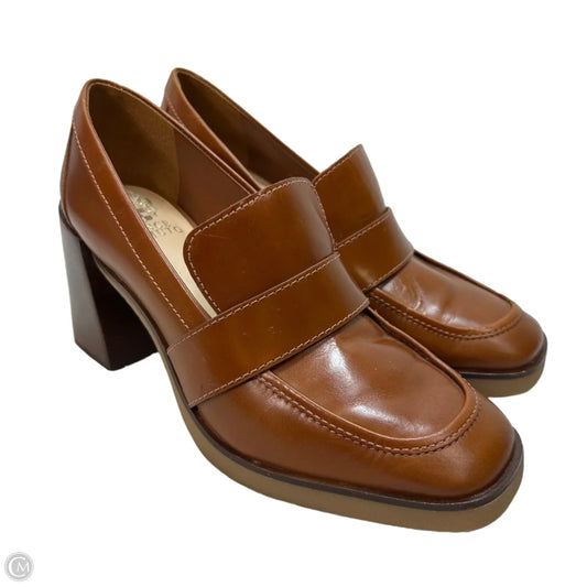 Shoes Heels Block By Vince Camuto In Brown, Size: 8.5