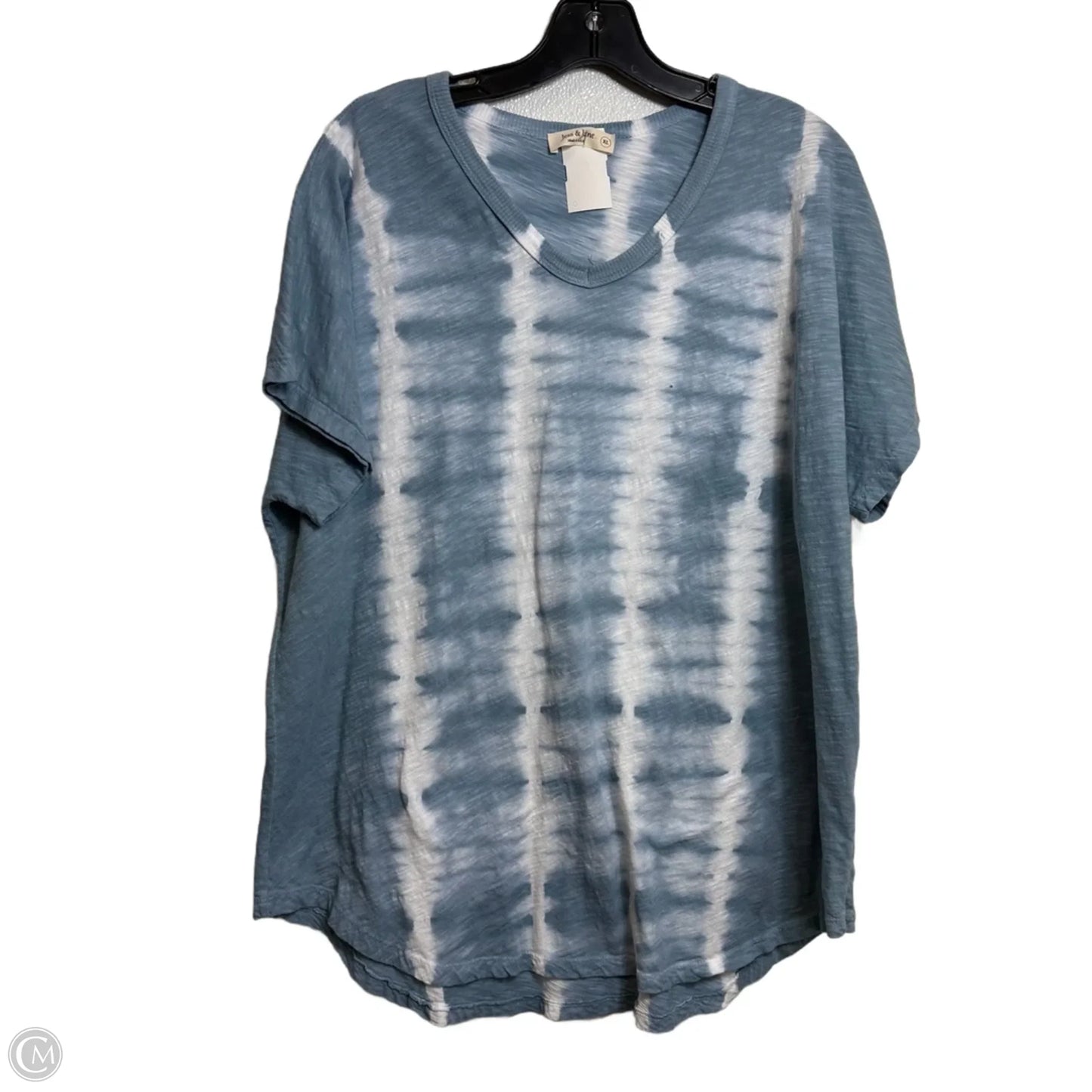 Top Short Sleeve Basic By Jess And Jane In Tie Dye Print, Size: Xl