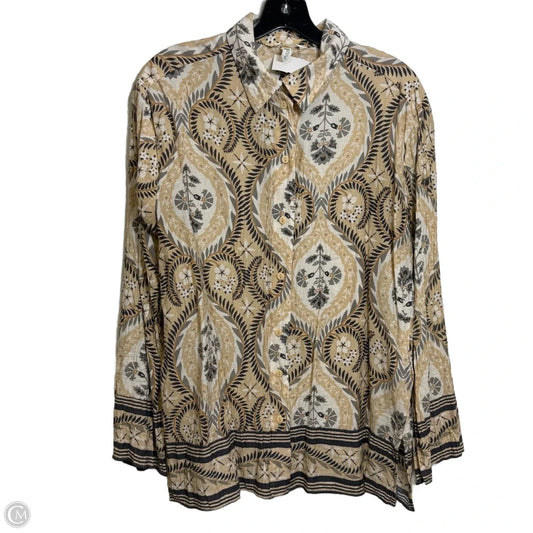 Top Long Sleeve Basic By H&m In Tan, Size: M