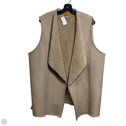 Vest Other By Ruby Rd In Tan, Size: 1x