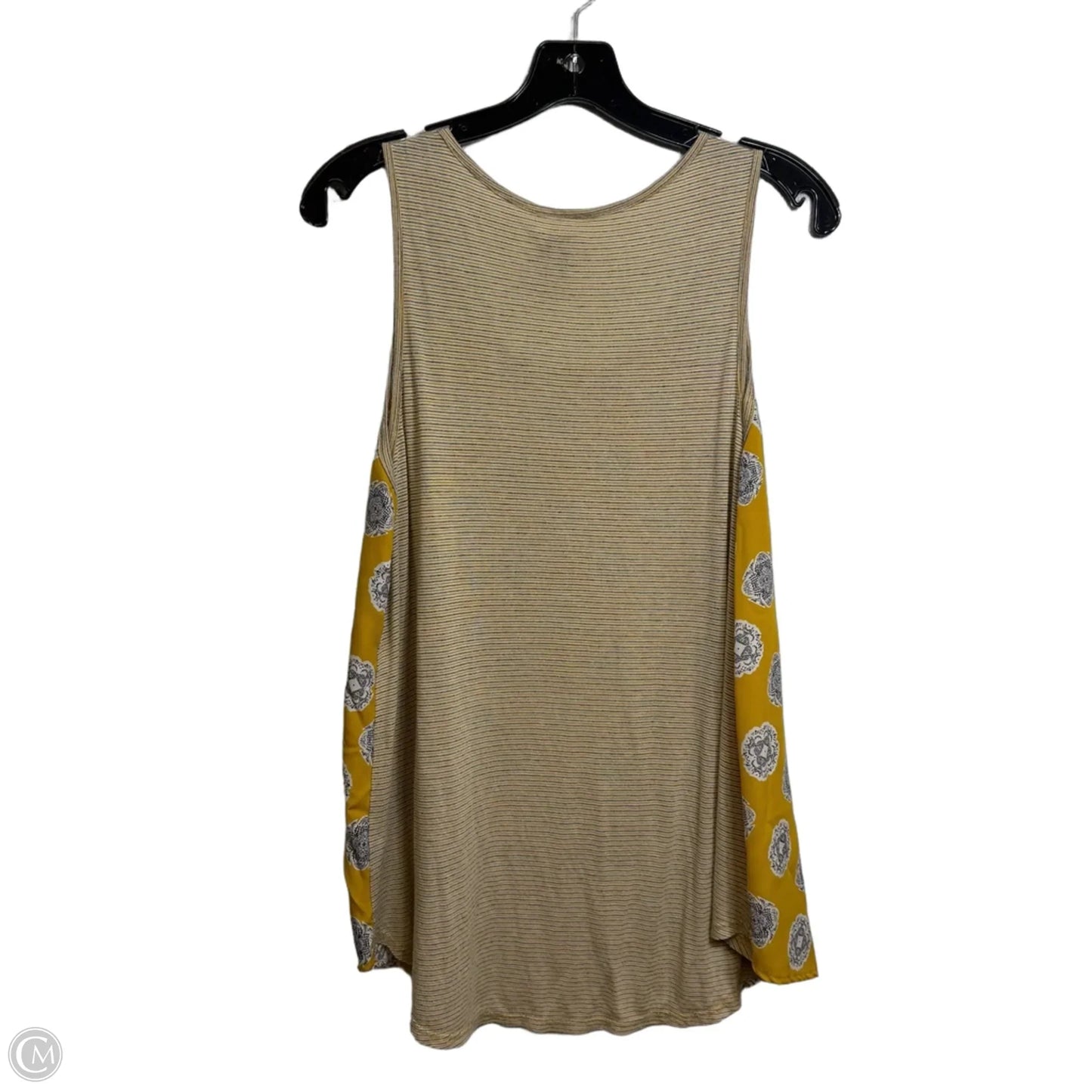 Top Sleeveless Basic By Kaileigh In Yellow, Size: L