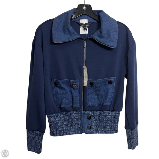 Top Long Sleeve By White House Black Market In Navy, Size: Xxs