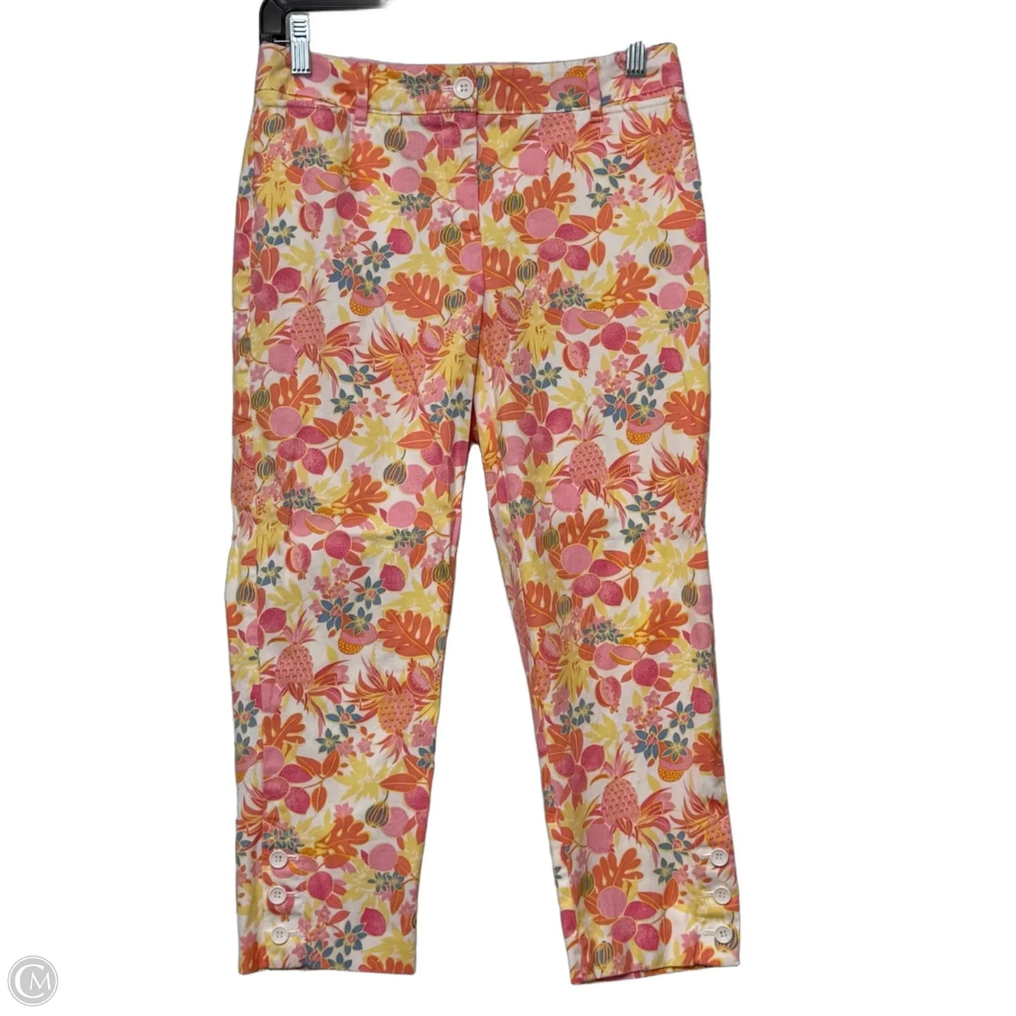 Capris By Talbots In Orange & Pink, Size: 2