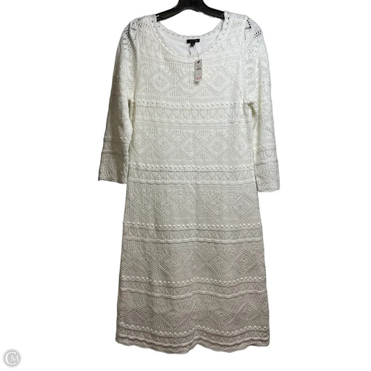 Dress Casual Maxi By Talbots In White, Size: M