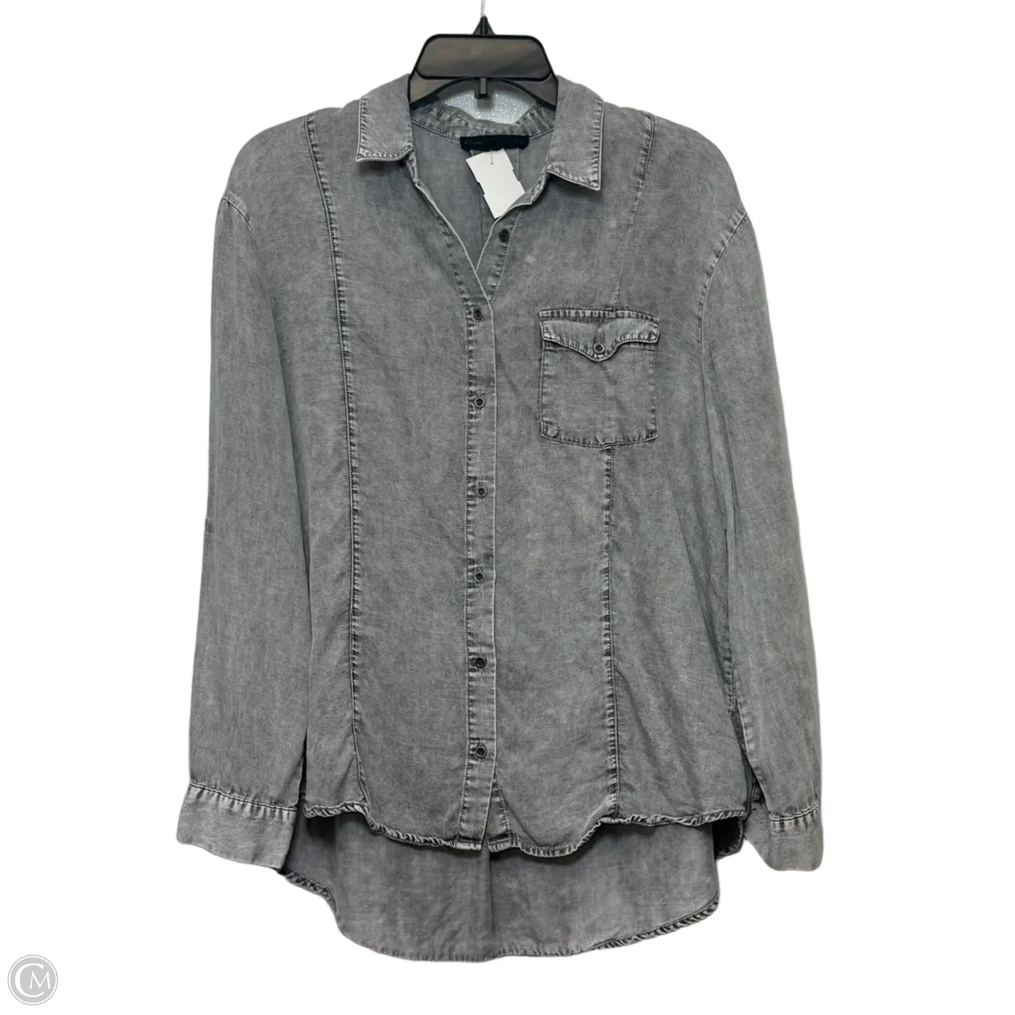 Top Long Sleeve Basic By Jane And Delancey In Grey, Size: M