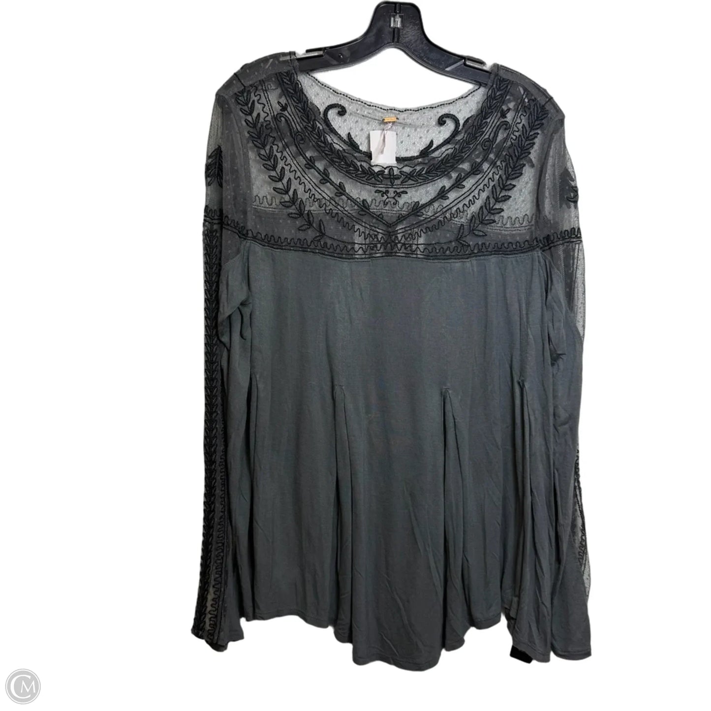 Top Long Sleeve By Free People In Grey, Size: L