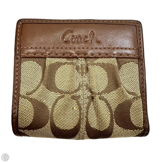 Coin Purse Designer By Coach, Size: Small