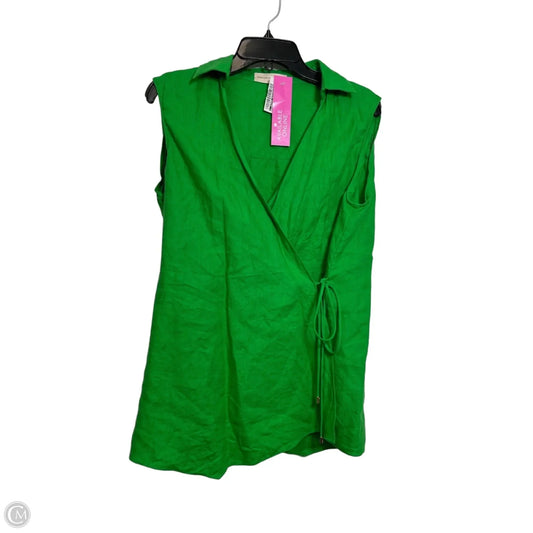 Top Sleeveless Basic By Clothes Mentor In Green, Size: L