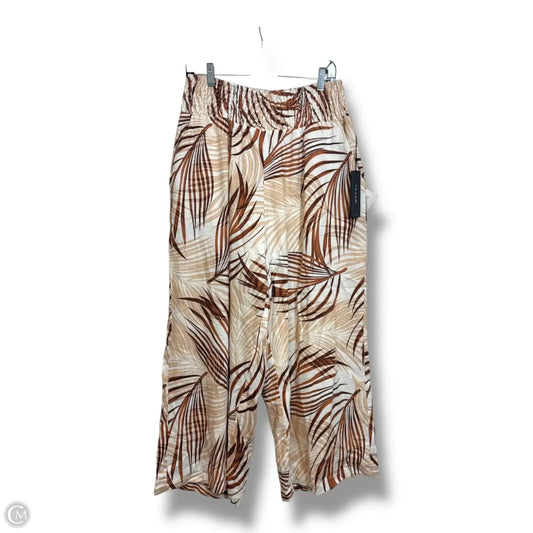 Pants Other By Tahari By Arthur Levine In Brown & Cream, Size: Xl