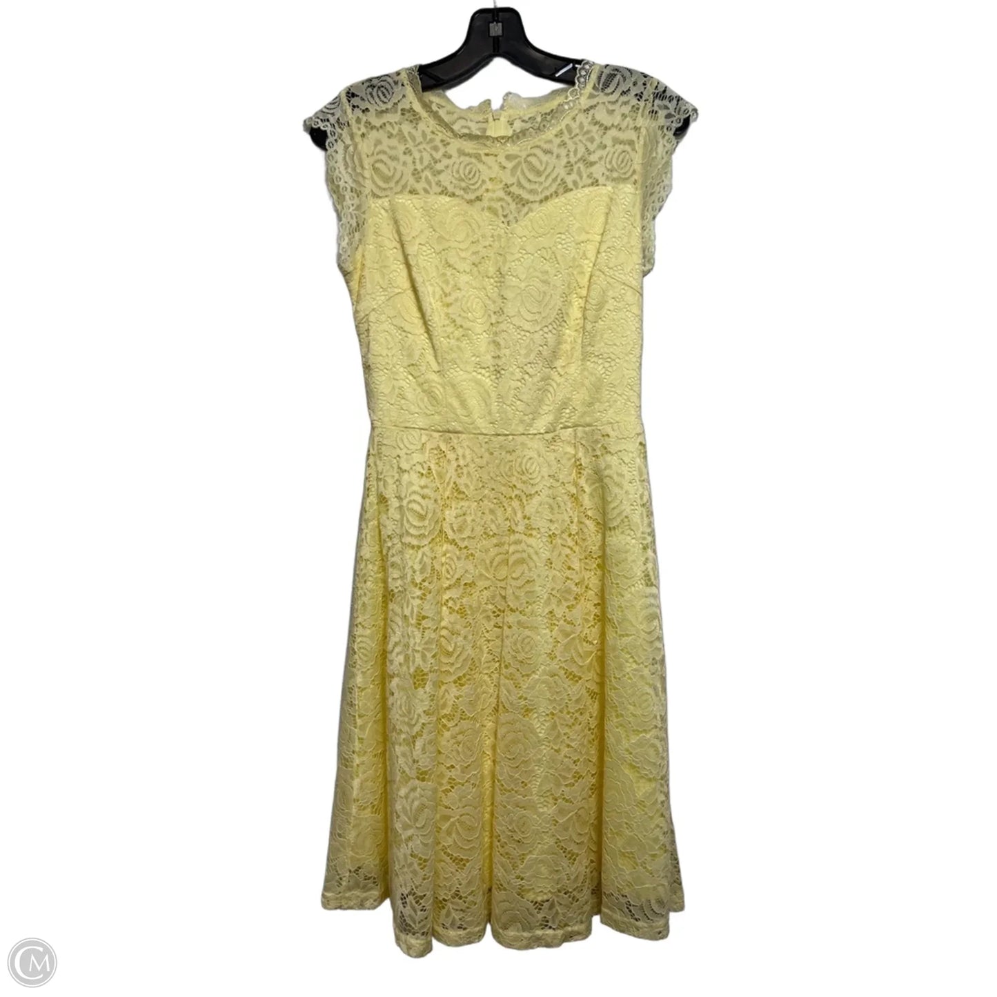 Dress Casual Midi By Clothes Mentor In Yellow, Size: S