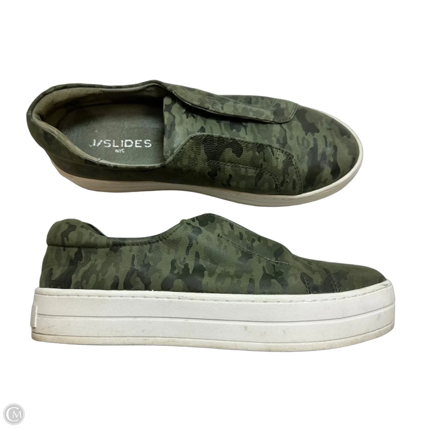 Shoes Sneakers By J Slides In Camouflage Print, Size: 8