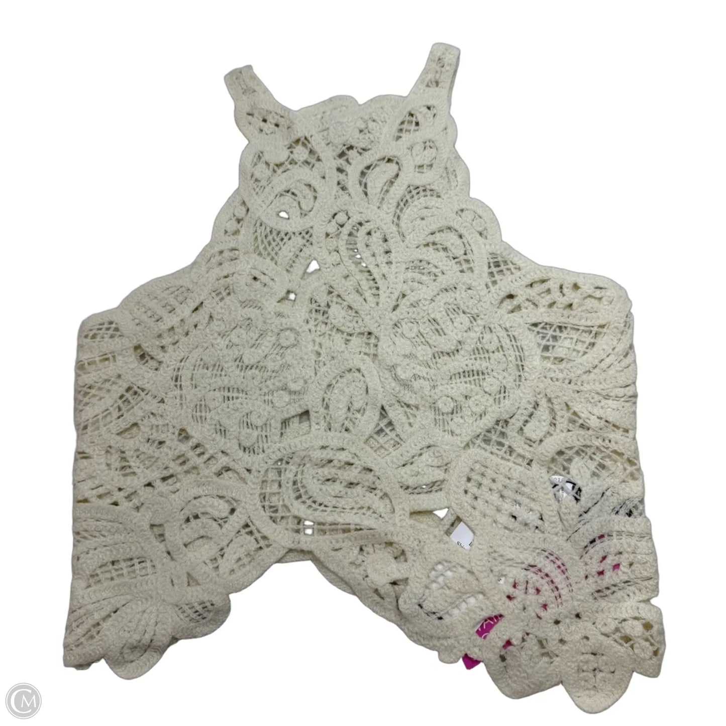 Top Sleeveless Basic By Clothes Mentor In Cream, Size: M