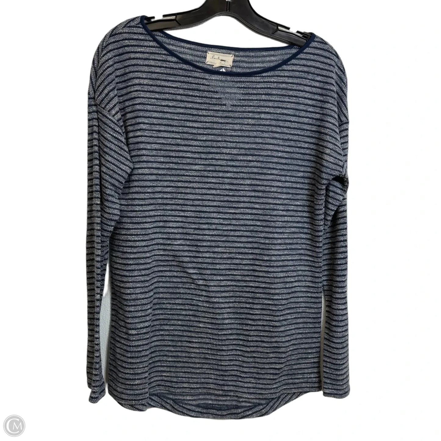 Top Long Sleeve Basic By Lou And Grey In Blue, Size: M