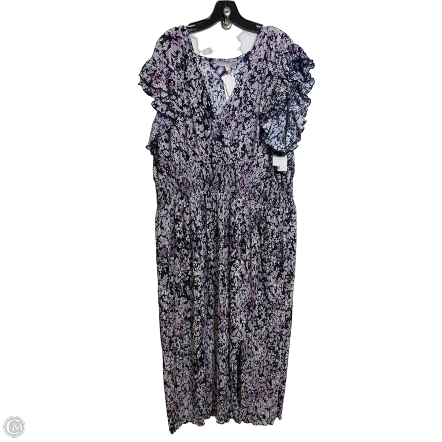 Dress Casual Maxi By Chelsea 28 In Purple, Size: 3x