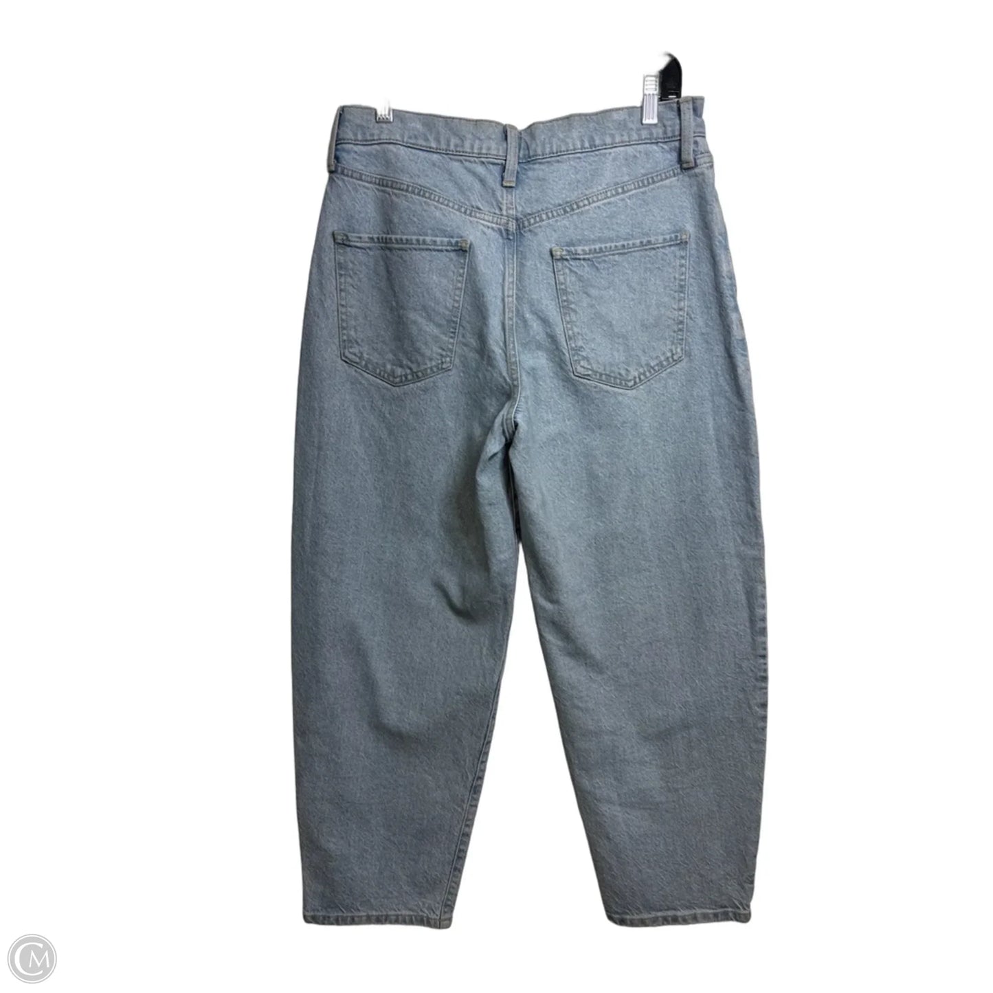 Jeans Straight By Banana Republic In Blue Denim, Size: 8