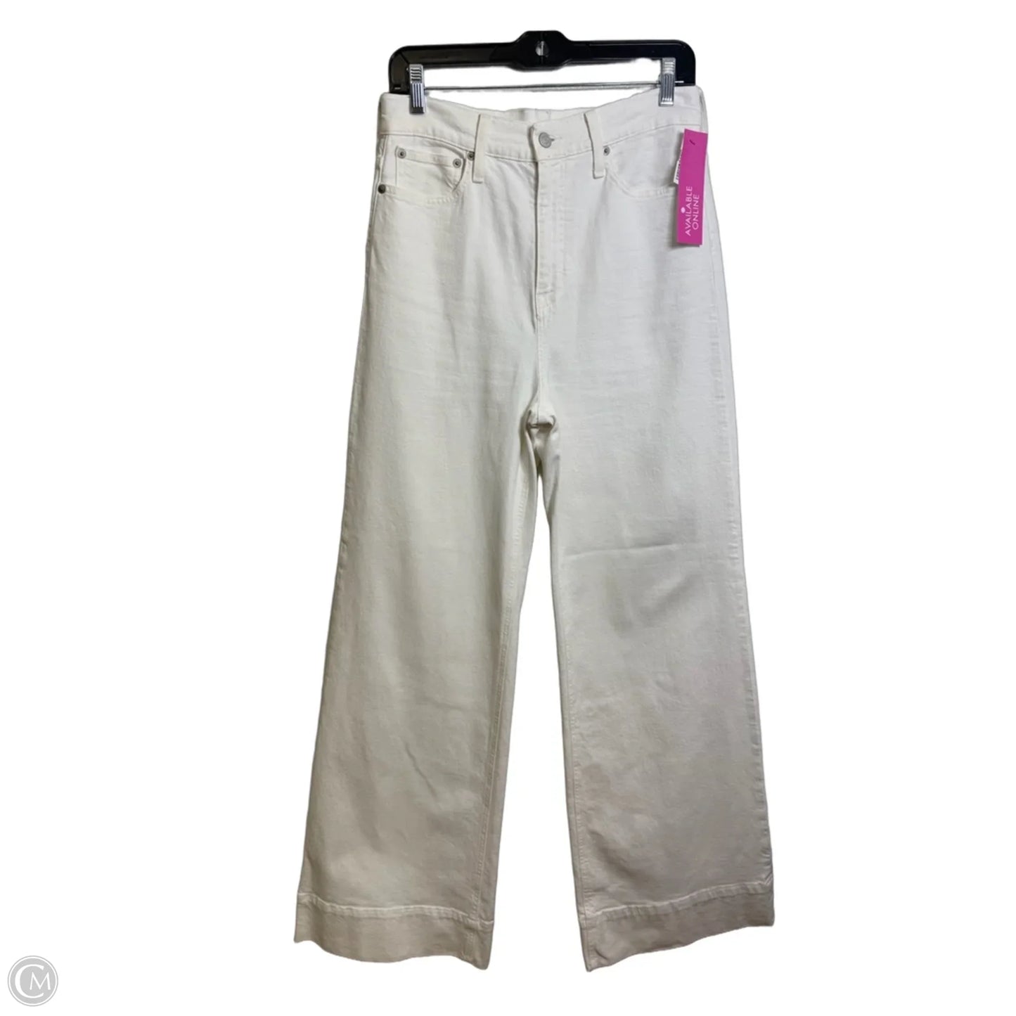 Jeans Wide Leg By J. Crew In White, Size: 4