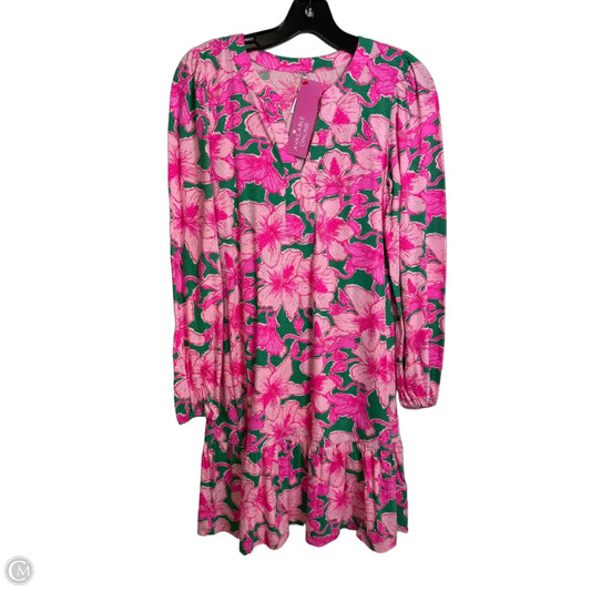 Dress Designer By Lilly Pulitzer In Green & Pink, Size: Xs