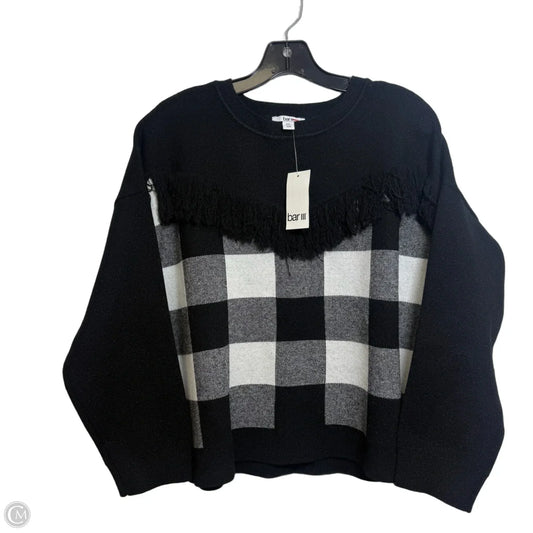 Sweater By Bar Iii In Black & White, Size: Xxl