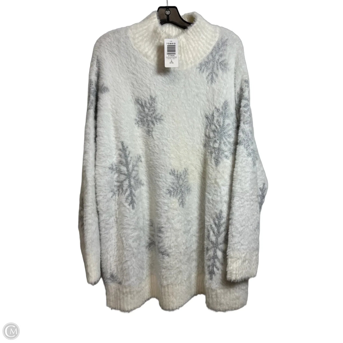 Sweater By Torrid In White, Size: 3x