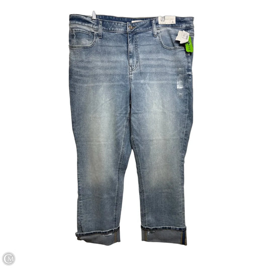 Jeans Straight By Maurices In Blue Denim, Size: 20