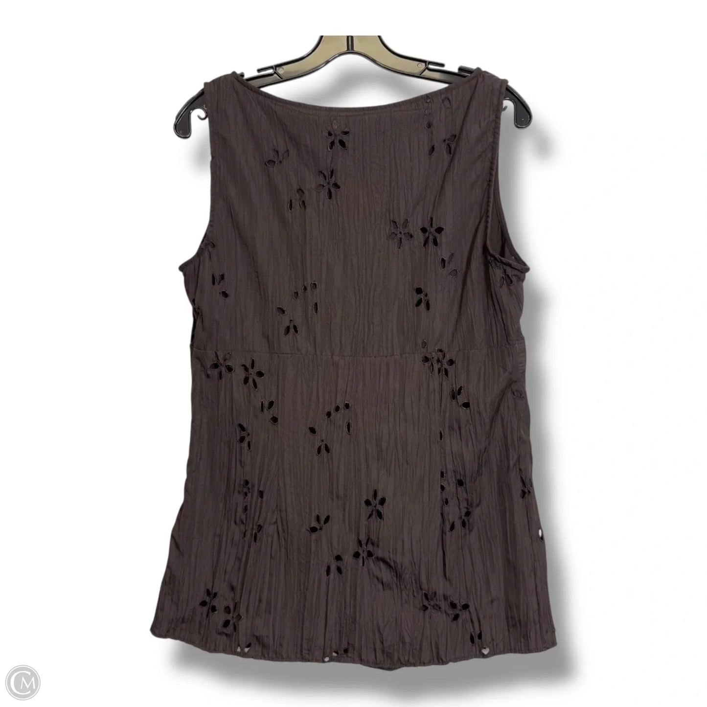 Top Sleeveless Basic By Nine And Company In Brown, Size: 12