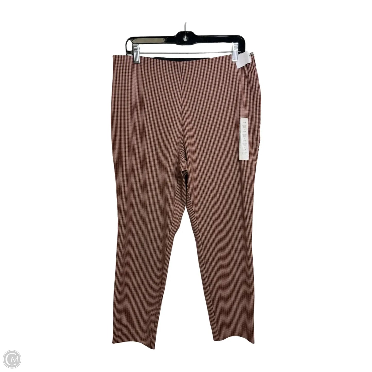 Pants Leggings By A New Day In Brown & Red, Size: 12