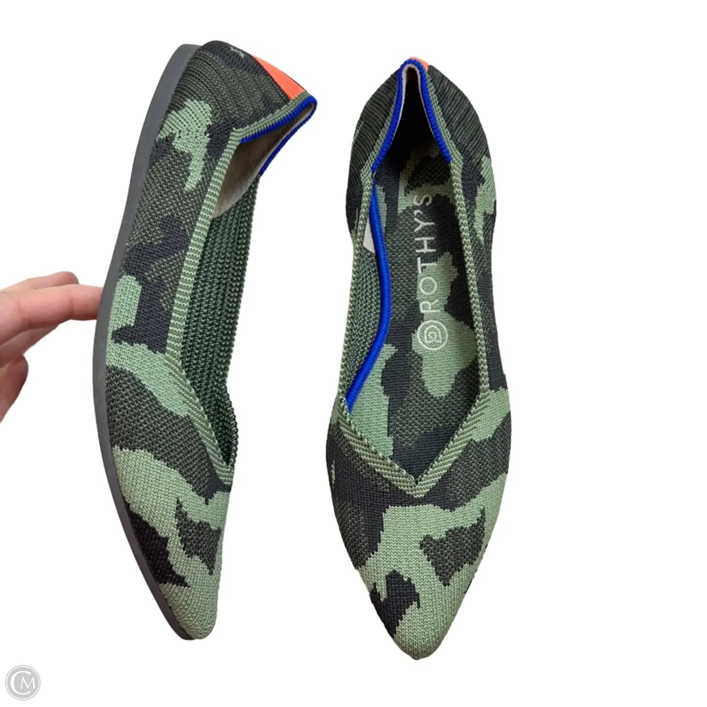 Shoes Flats By Rothys In Camouflage Print, Size: 9