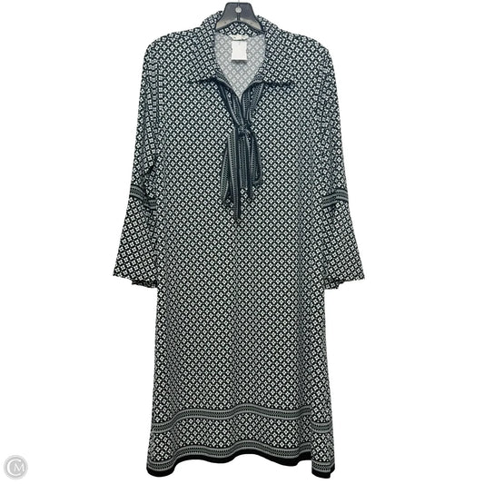 Dress Casual Midi By Max Studio In Black & White, Size: L