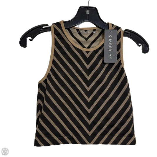 Athletic Tank Top By Clothes Mentor In Black & Cream, Size: Xs