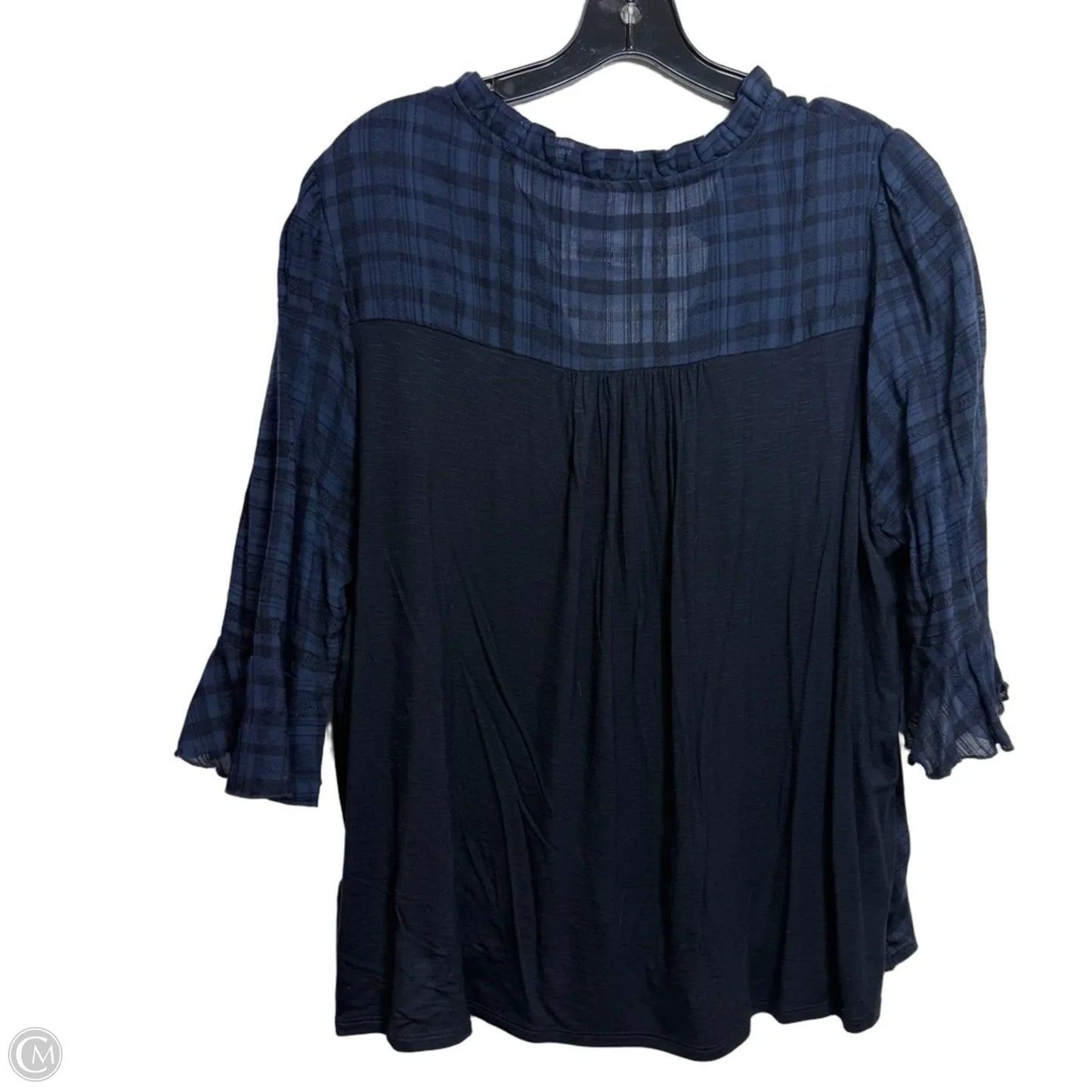 Top Long Sleeve By Dolan Left Coast In Navy, Size: Xl