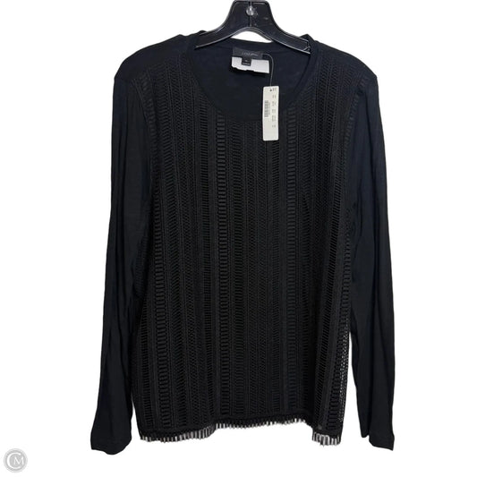 Top Long Sleeve By J. Crew In Black, Size: Xl