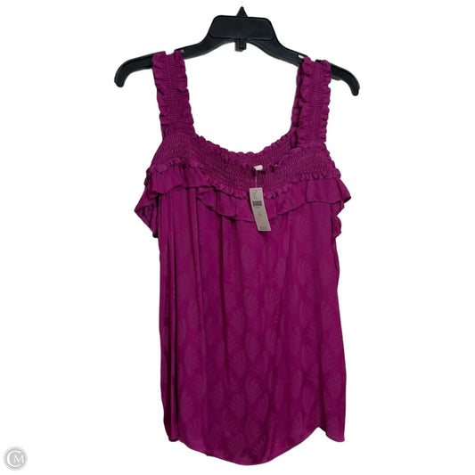 Top Sleeveless By Anthropologie In Purple, Size: Xl