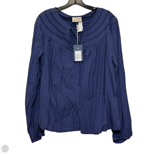 Top Long Sleeve Basic By Universal Thread In Purple, Size: Xl