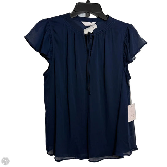 Top Sleeveless By Lc Lauren Conrad In Navy, Size: M