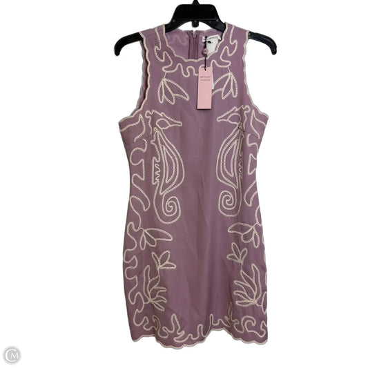 Embroidered Seahorse Sleeveless Minidress Dress Casual Short By Avec Les Filles In Pink, Size: 8